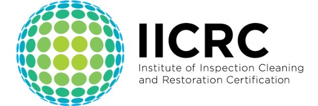 Logo of the Toronto Institute of Inspection Cleaning and Restoration Certification (IICRC), featuring a stylized blue and green globe next to the acronym "IICRC" and its full name in black text