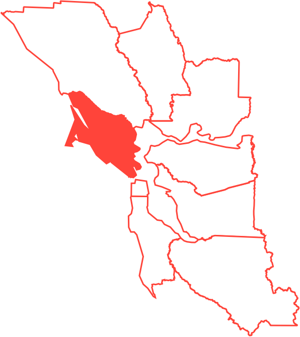 Outline map of Jordan highlighting its administrative regions in red with distinct borders on a plain white restoration background.